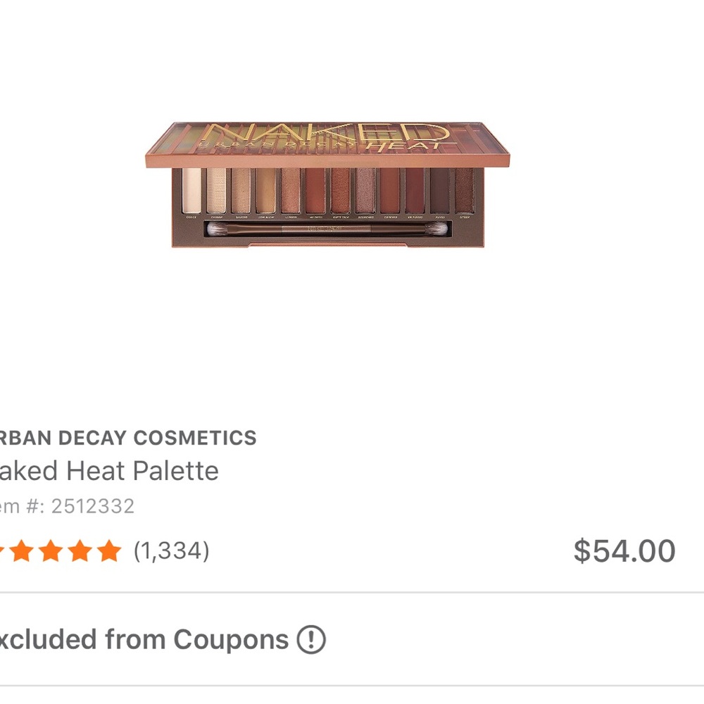 URBAN DECAY NAKED HEAT PALETTE